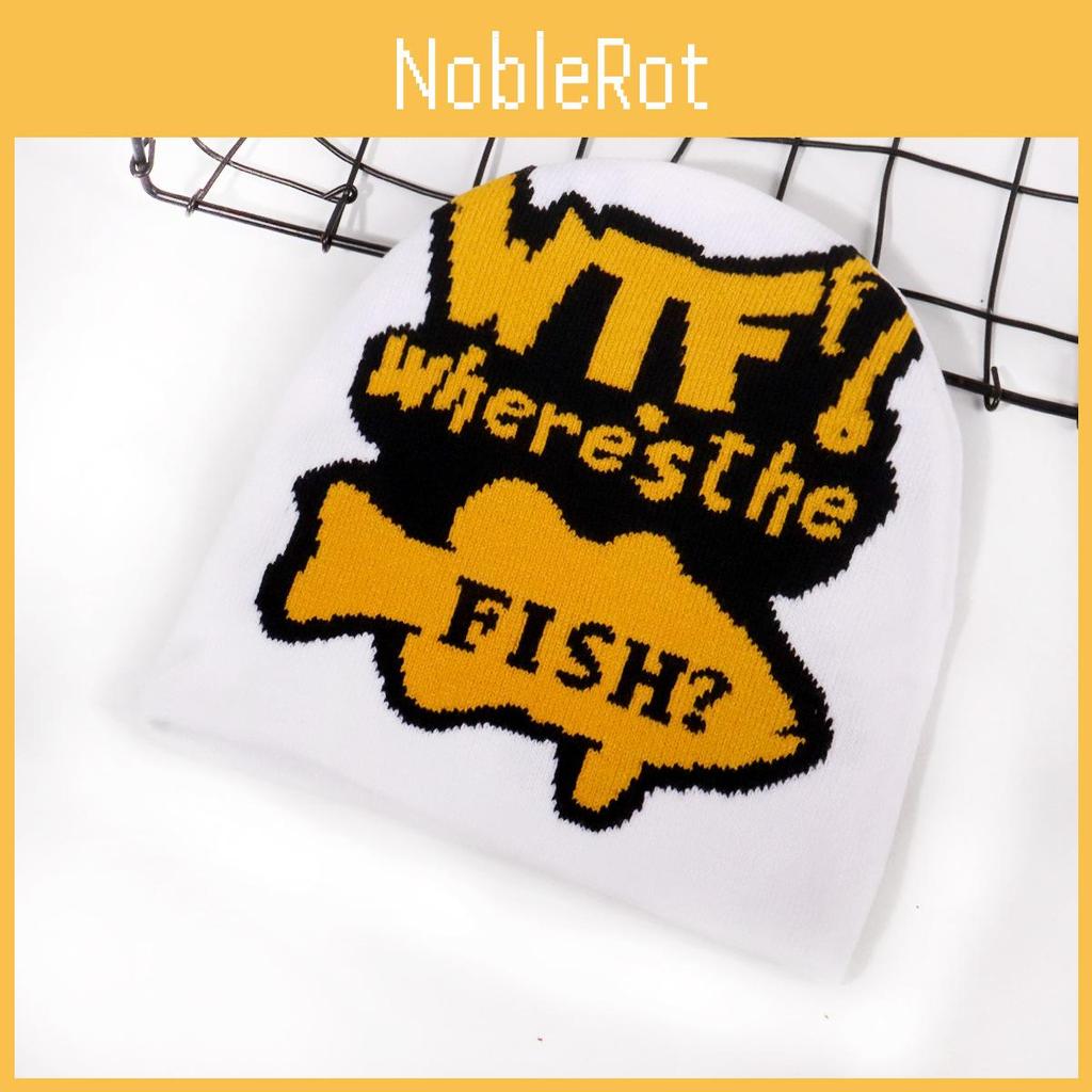 Fashion Color Blocked Letter Pattern Neutral Casual Warm Knitted Hat For Casual Winter Streetwear