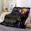 1PC Father's Day Gift Print Blanket, Soft Throw Blanket - Warm & Cozy for Couch, Bed, Office, and Travel Yy250912201