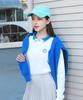 MONBIRDIE GOLF String Contrast Half-Zip T-Shirt White