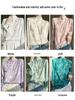 2024 Spring/Summer Women's Chinese Style Satin Jacquard Stand Collar Shirt