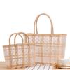 Vegetable Basket Large Capacity Waterproof Pvc Fruit Braid Hand-carrying Organizer Pouch For Home