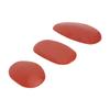 3Pcs Pottery Clay Ribs Red Different Sizes Soft Durable Rubber Portable Ceramic Pottery Ribs for Modeling Sculpting