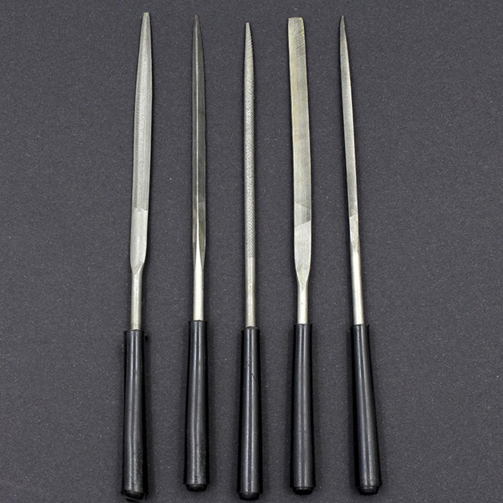 Hand Tools Diamond Files Diamond Needle For Wood Nonslip Handle Silver + Black