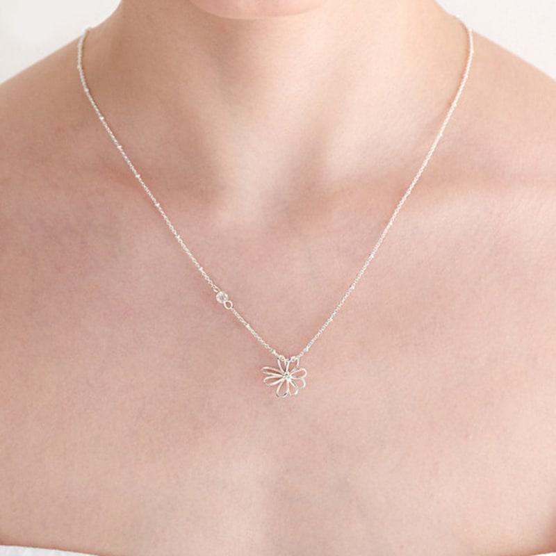 OVLA SUN FLOWER NECKLACE_2COLOR JN044