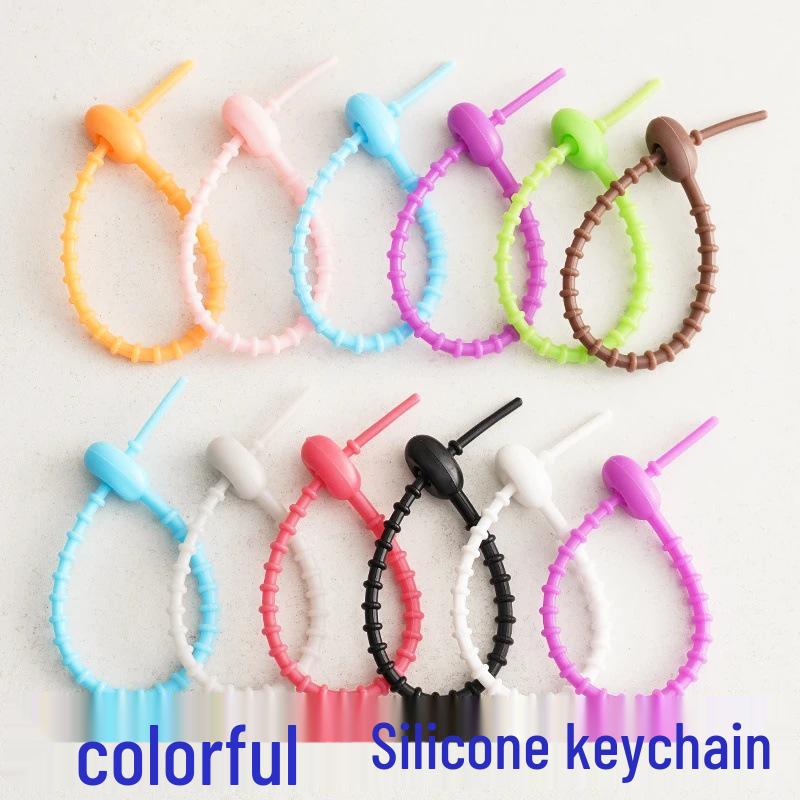 Newcomer Exclusive: Anti-Lost Silicone Cable Tie and Key Ring Set
