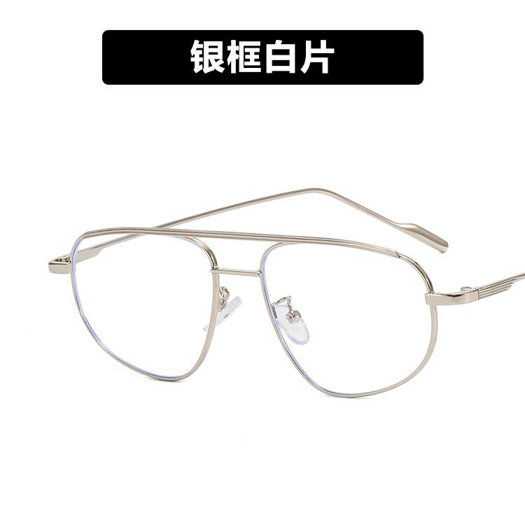 

Солнцезащитные очки Double Beam Toad, овальные металлические трендовые солнцезащитные очки, мужские и женские солнцезащитные очки, пара As shown in the picture