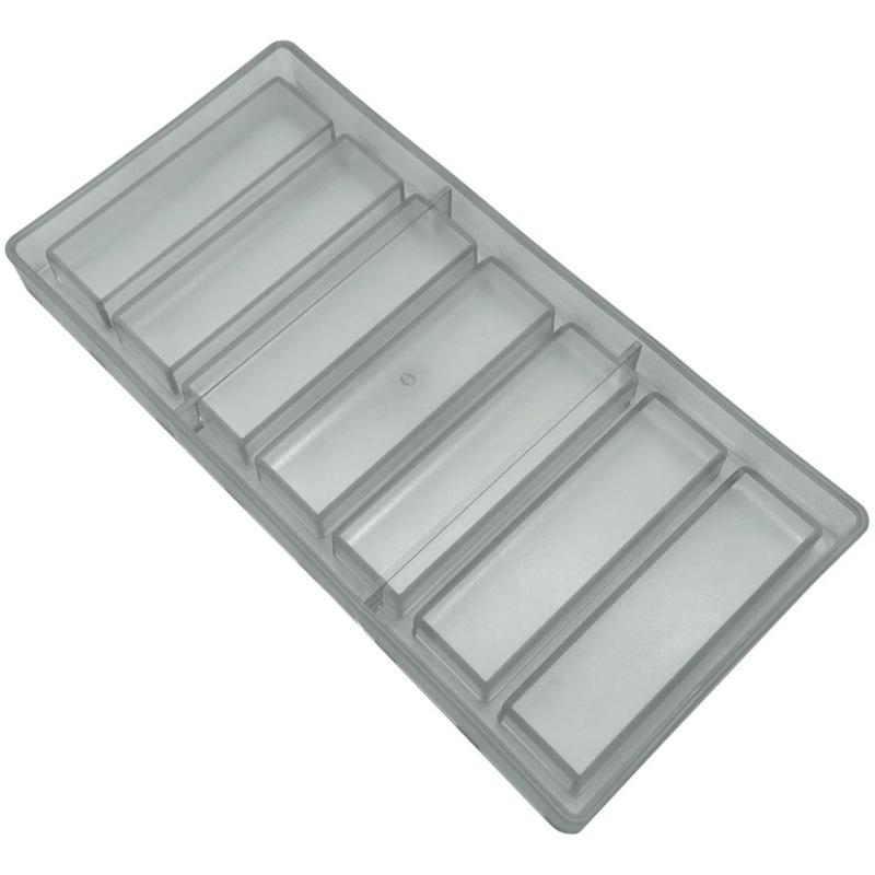 7-Cavity Rectangular Starry Sky Chocolate Mold for DIY Baking