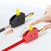 10Pcs 4mm High Current Plugs Self-Locking Gold-Plated Banana Connector Push-On Quick Connect Plug for 32A Electrical Test