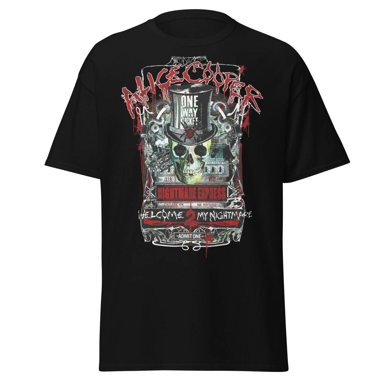 Alice Cooper Nightmare Express Jumbo Print T Shirt XL