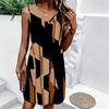 Plus Size V Neck Sleeveless Misty Bamboo Forest Brook Print For Peaceful Zen Getaway