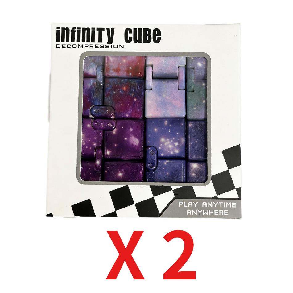Children Adult Decompression Toy Stress Relief Cube Fidget Toys Relieve Stress Funny Hand Game Puzzle Infinity Magic Cube Square