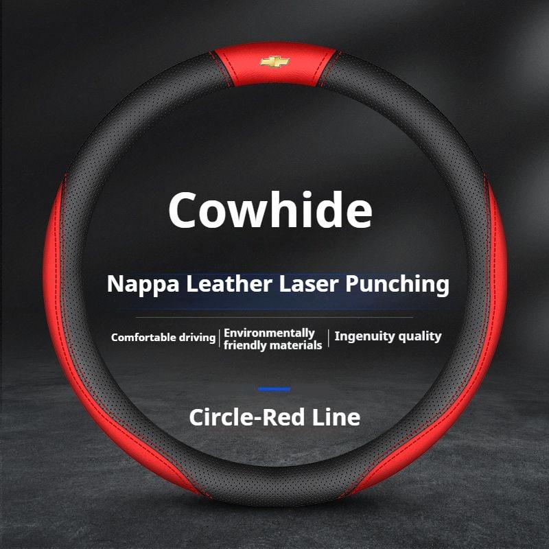 Leather Car Steering Wheel Cover For Chevrolet Trax 2013-2023 2024 2025 Non-slip Auto Steering Wheel Chevrolet Trax Accessories