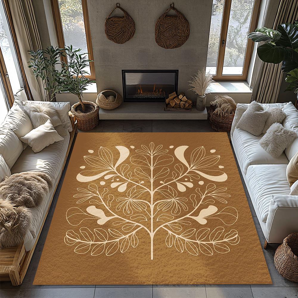 Boho Area Rugs Farmhouse Decor Modern Geometric Carpet Non Slip Floor Mat Entryway Rug Living Room Decor Washable Home Accent St