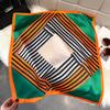 Fashion Square Fashion Foreign Style Small Silk Scarf Women'S Headband Decorative Scarf Dual-Purpose Small Square Scarf New Scarf