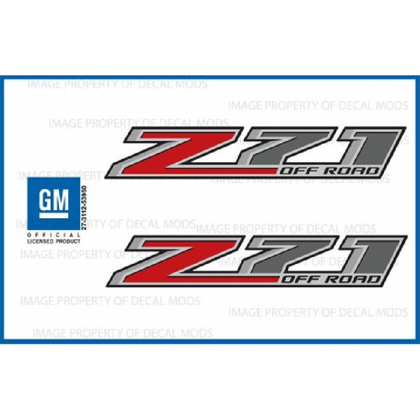 (2x) 14-17 Z71 Off Road Decals - F stickers Parts Chevy Silverado GMC Sierra 4x4