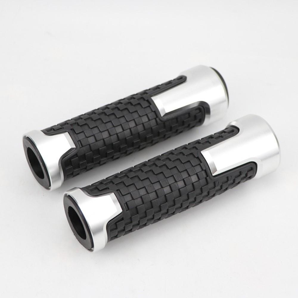 Rubber Moto Handlebars Grip CNC Aluminum Moto Handle Grip Handlebar Hand Grips Motorbike Parts