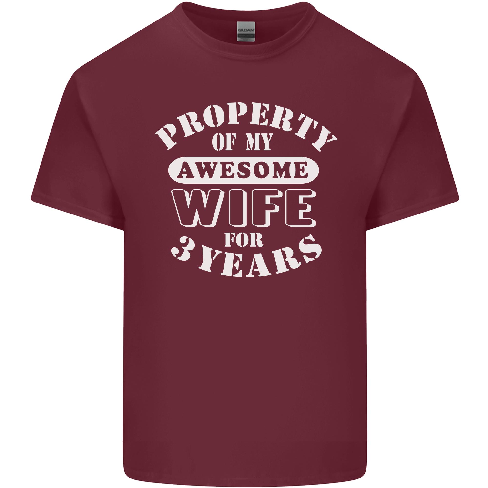 3 Year Wedding Anniversary 3rd Funny Wife Unisexs Light Cotton TShirt S