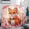 1 Pezzo Coperta in Flanella con Stampa Cartone Animato, Alta Qualità Confortevole per Tutte le Stagioni, Decorazione per la Casa, Calore e Comfort, Perfetta per Regalo di Natale Compleanno