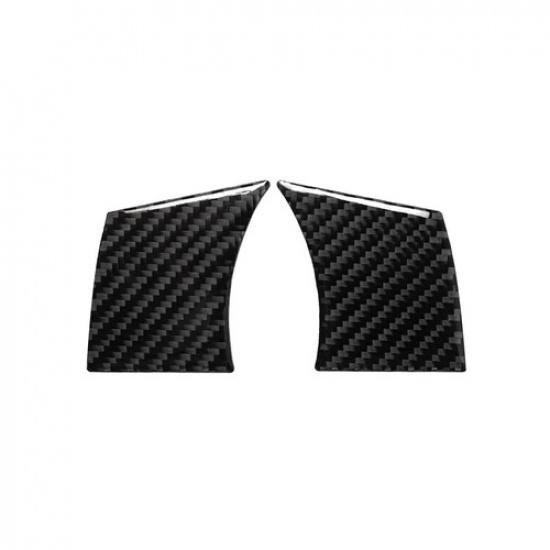 4Pcs For 2006-2009 Nissan 350Z Carbon Fiber Steering Wheel Button Cover Trim