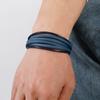 Bracelet Men'S Stainless Steel Buckle Multi-Layer Braided Leather Bracelet Retro Titanium Steel Bracelet Jewelry