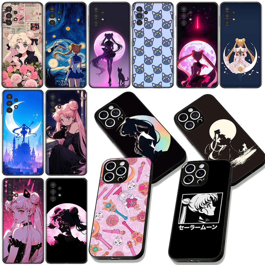 S-Sailors Comics Moon Wallpaper Phone Case for Motorola Moto Edge 70 60 Fusion NEO Pro G Stylus G56 G96 G52 G04 G05 G64 G71