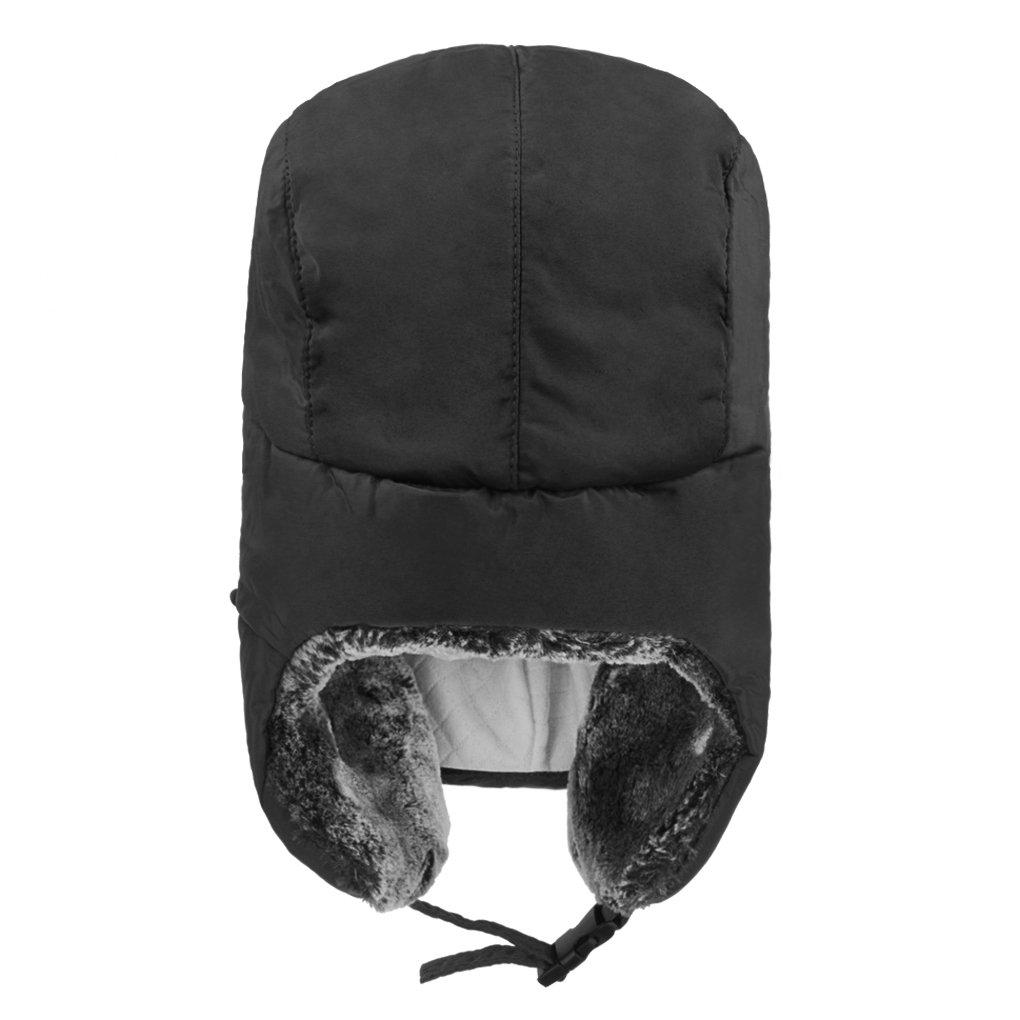 Winter Pilot Cap with Ear Winter Hat for Boys and Windproof and Ski Winter Outdoor Black Kids' Flaps, Girls, Warm, Cap, Sports, Warmth,