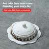Silicone Sewer Outfall Drain Filter Anti-blocking Hair Clean Up Sink Strainer Filter Round Shape Floor Drain Mesh Cover