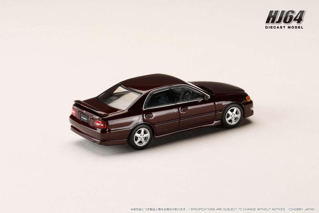 HobbyJAPAN HJ64 1/64 Scale Toyota Chaser Tourer V (JZX100) Early Version (1996) Purple Customized Color, Finished Model (HJ641072P)