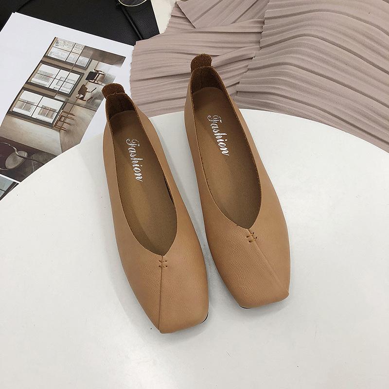 

Doudou shoes women s French evening breeze gentle single shoes women s spring and autumn 2024 new Doudou shoes word shallow mouth women s single shoes 35 верблюд