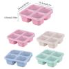 4 Grid Snack Containers Reusable Meal Prep Lunch Containers Portable For Kids And Adults Home Snack Storage Bottles Kitchen Tool