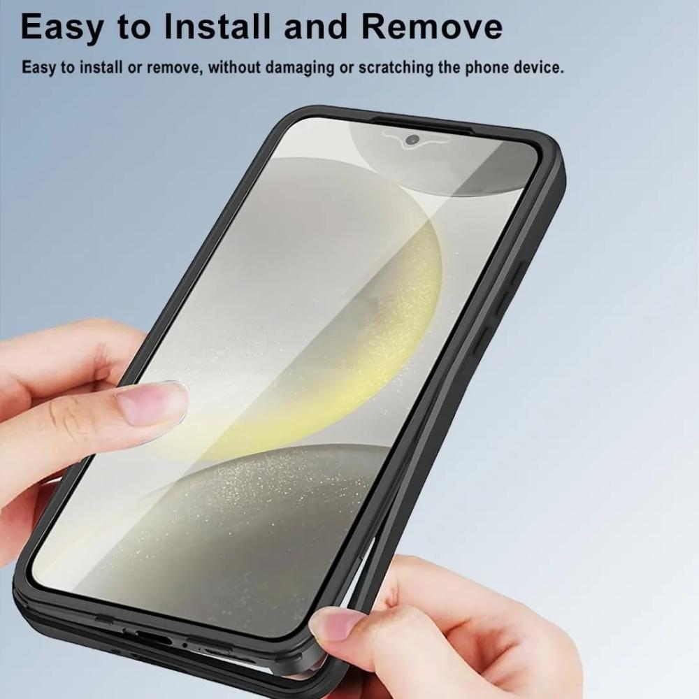 Luxury Simple 360° Full Body Armor PC+TPU Case For Xiaomi POCO M8 Pro M7 M6 X8 X7 X6 F8 Ultra F7 F6 Transparent Shockproof Cover