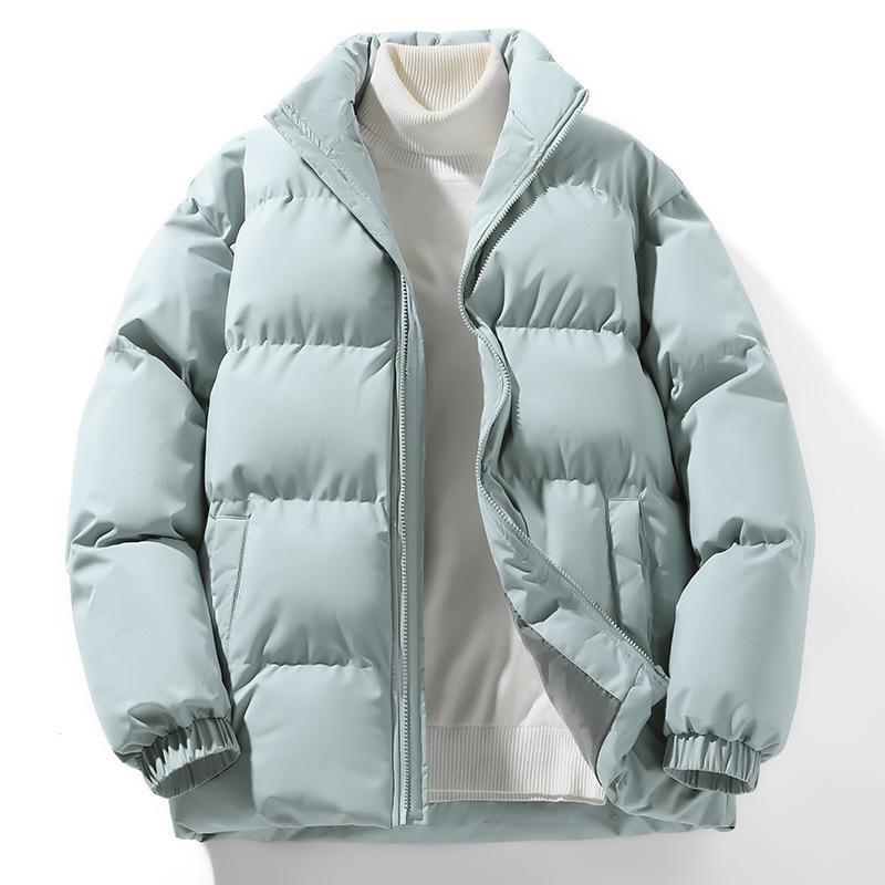 Men S Winter Loose Stand Collar Cotton Puffer Jacket