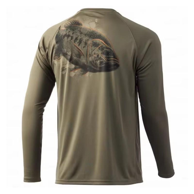 HUK Fishing Shirt UV Protection Men's Quick-drying Suit Sun UPF50