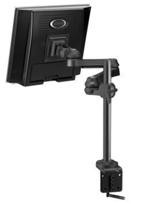 

Modern Solid Horizontal Articulated Clamp Fixed Arm (Black)