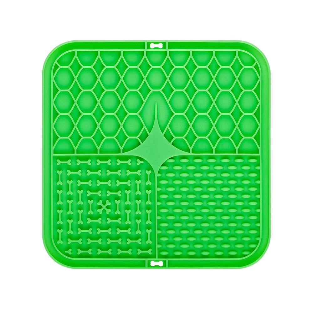 SW Pet Licking Pad Dog Cat Lick Silicone Mat Pet Slow Food Plate Feeding Bowl for Sucker Foods Training Dogs Bathing Distraction