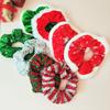 Novo Arco de Natal Lantejoulas Meninas Rabo de Cavalo Suporte Elásticos de Cabelo Corda de Cabelo de Veludo Scrunchies Criativos para Crianças Acessórios de Cabelo