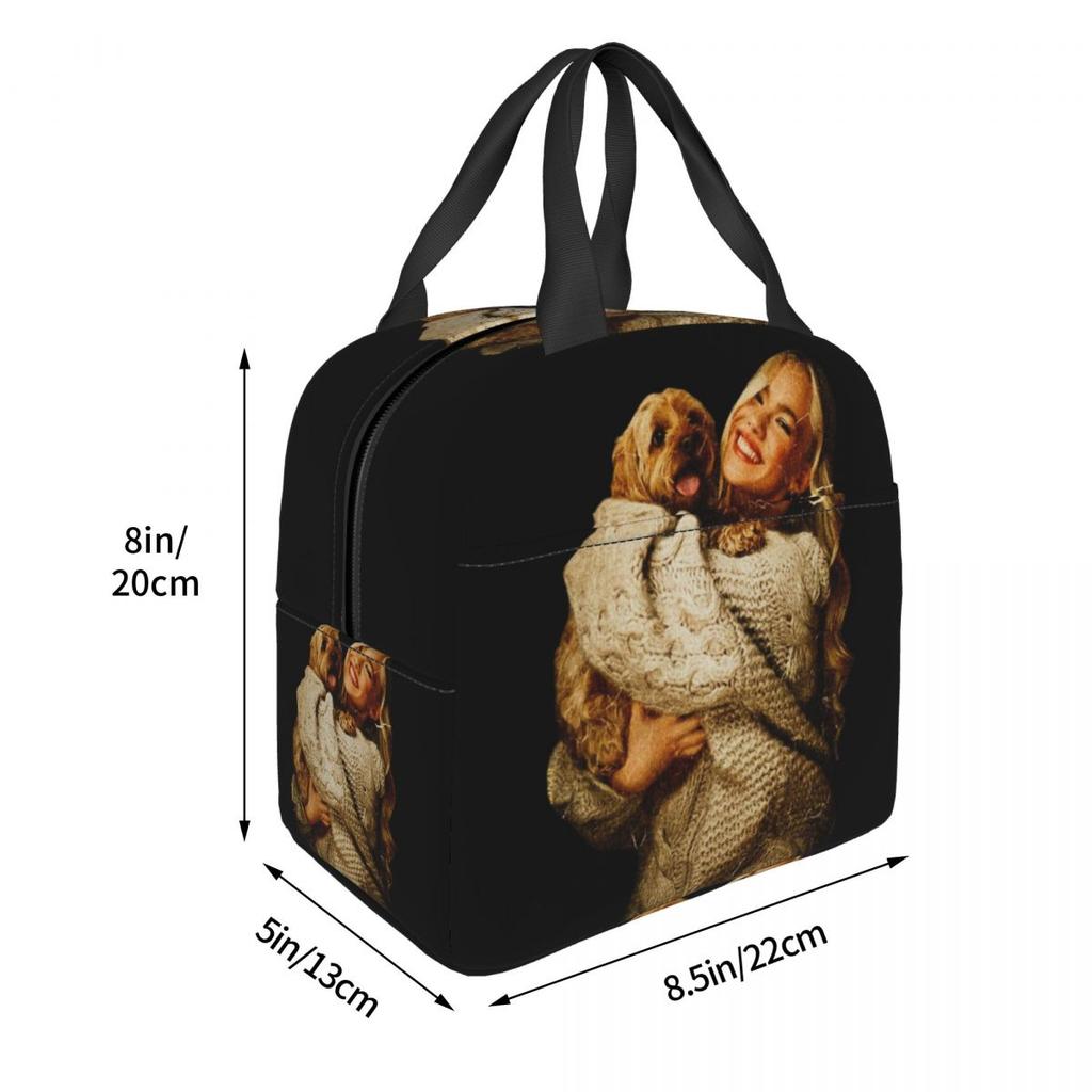 Freya Skye Singer Merch Insulated Lunch Bag For Office Food Container Leakproof Cooler Thermal Bento Box