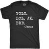 Mens Funny Jesus T Shirts Religious Tees with Funny Sayings Easter Tees for Guys