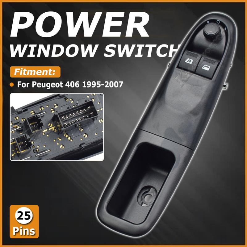 High Quality Power Window Master Switch Glass Lifter Contrl Button Orange Lamp For Peugeot 406 1995 1996-2007 6552.YX 6552YX