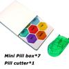 7 Day Pill Organizer Case Portable Plastic Medication Planner for Vitamins Fish Oils Supplements Capsule Container