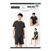 [Benkke] [Cool and Comfortable to Wear] Pajamas, Men's, Short Sleeve, Room Wear, Top and Bottom Set, Thin, Spring/Autumn, Room Wear, Shorts, Plain