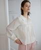 Wioi Sally Ribbon Blouse_Ivory