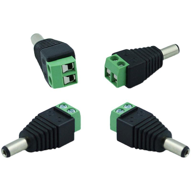 5.5x2.1mm DC Power Connector Set: Male & Female Plugs for 12V LED Strip