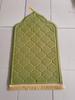 Flannel Prayer Mat for Muslim Ramadan Thick Printing Carpet Worship Kneel Embossing Floor Carpet Non-slip Soft Travel Prayer Rug