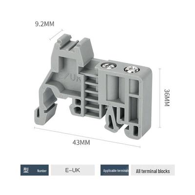 Rail-Mounted Copper UK Terminal Block