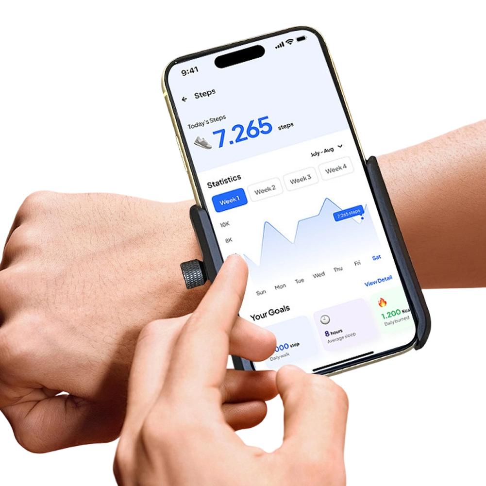 Universelles Verstellbares Rotierbares Armband für Handgelenk Arm Telefonhalter Für Outdoor Laufen Tanzen Sport Abnehmbarer Halter mit Sicherem Riemen