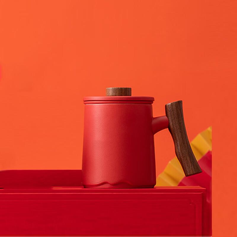 Cangmu Wood Tea Mug with Crystal Filter