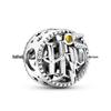 Panjia White Copper Cartoon Owl Pendant for DIY Bracelets - Trendy Beaded Character Ornament