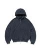 Suade Cropped Washed Hood Zip Up [Washing Navy]