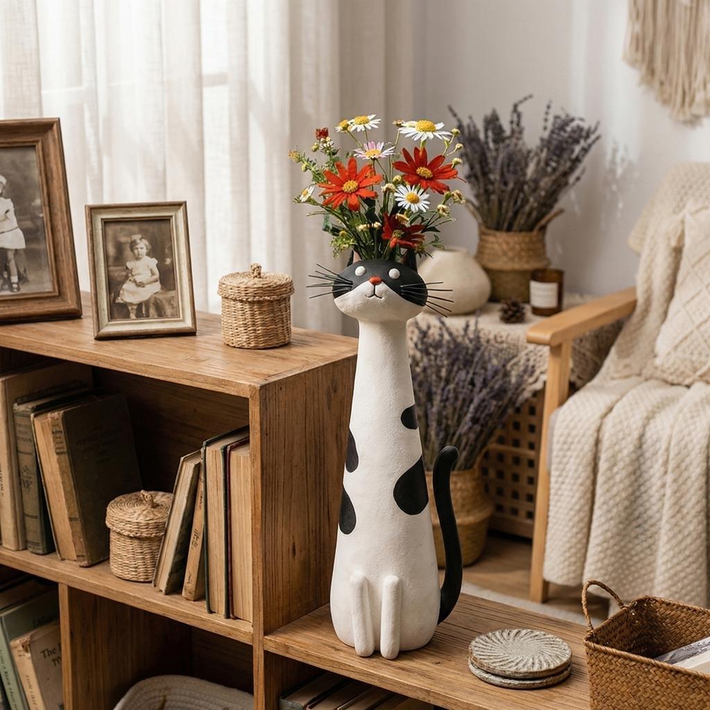 Handmade Quirky Vase, Dried Flower Decorative Vase